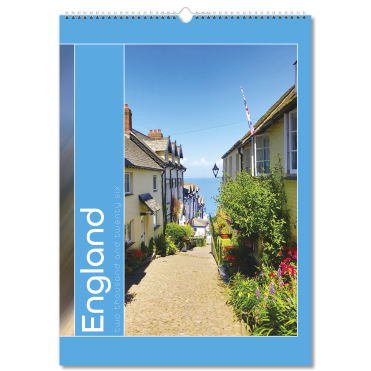 England Optima Wall Calendar - 13 Leaf